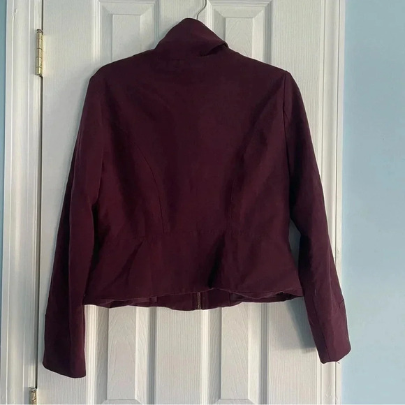 7th Avenue New York And Company Maroon Blazer Size 10 - Picture 5 of 6